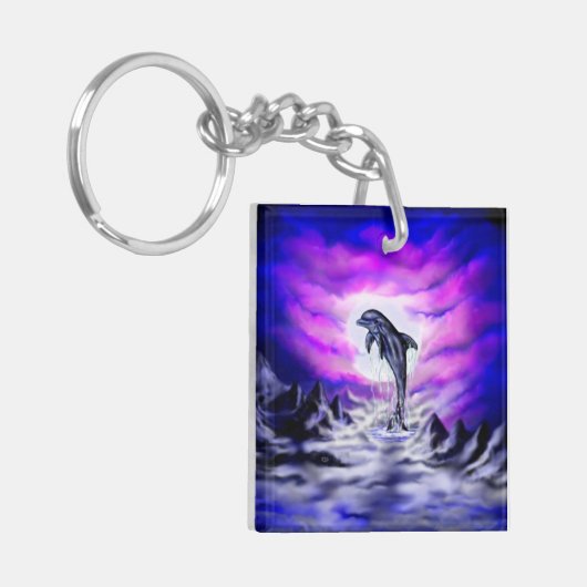 Porte-clés Dauphin clair de lune (Devant gauche)