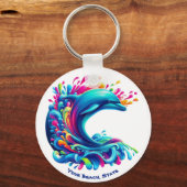 Porte-clés Dauphin coloré (Recto)