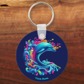 Porte-clés Dauphin coloré (Verso)