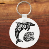 Porte-clés Dauphin hawaïen à vague (Recto)