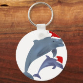 Porte-clés Dauphins de père Noël (Recto)