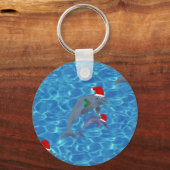 Porte-clés dauphins de santa claus (Recto)