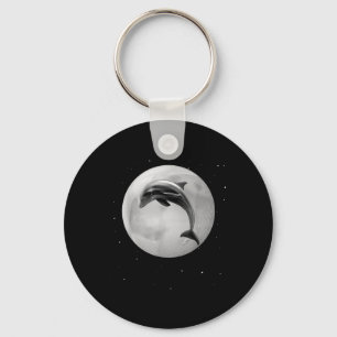 Porte-clés Dauphins, Lune Étoiles Océan, Protection de l'Envi