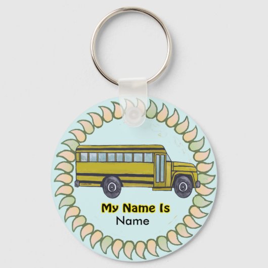 Porte-clés d'autobus scolaire (Recto)
