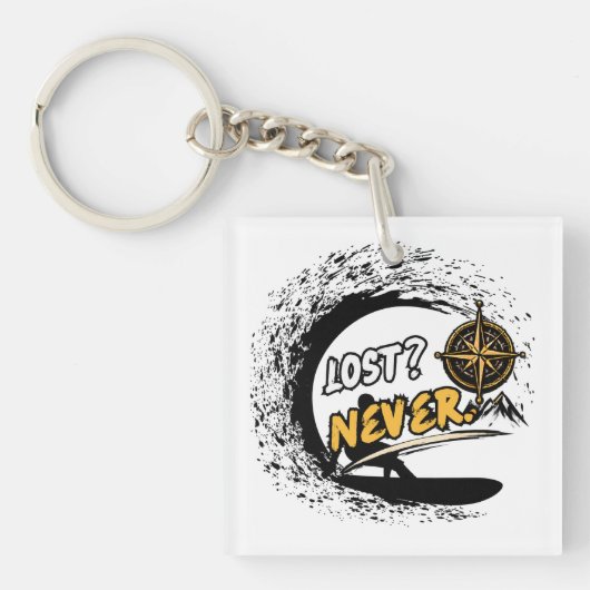 Porte-clés d'aventure Never Lost (Devant)