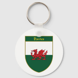Porte-clés Davies Welsh Flag Shield