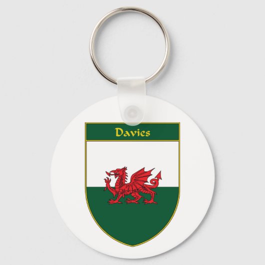 Porte-clés Davies Welsh Flag Shield (Recto)
