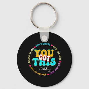 Porte-clés Day Rock The Test Teacher Test Day Vous Avez Obten