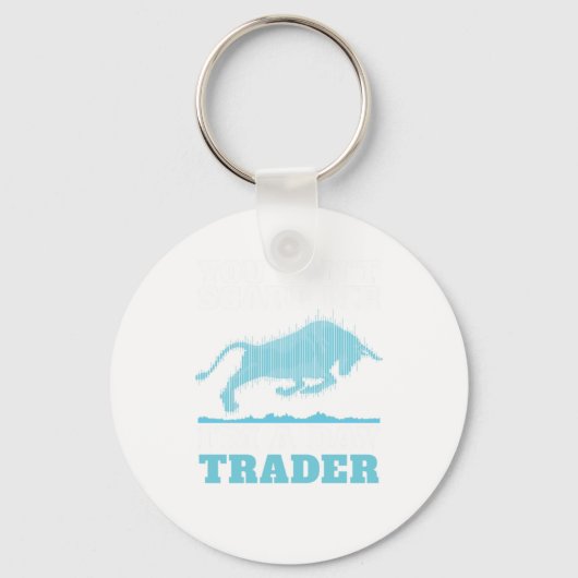 Porte-clés Day trading trader stock market (Recto)