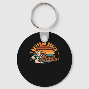 Porte-clés Daytona Beach Florida FL Vintage Graphic Retro 70s