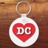 Porte-clés DC Red Heart - J'aime DC (Recto)