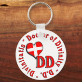 PORTE-CLÉS DD ACRONYME CIRCULAIRE LOGO MÉDECIN DE DIVINITÉ (Recto)