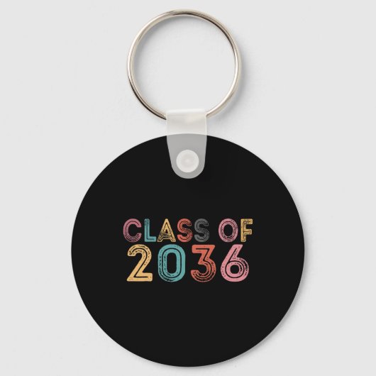 Porte-clés De 2036 Augmenter Avec Moi Graduation 2036 (Recto)
