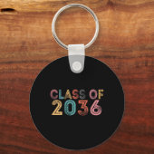 Porte-clés De 2036 Augmenter Avec Moi Graduation 2036 (Recto)
