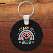 Porte-clés De 2036 Augmenter Avec Moi Premier Jour De Graduat (Recto)