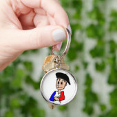 Porte-clés de bande dessinée de Pierre de Français (main)