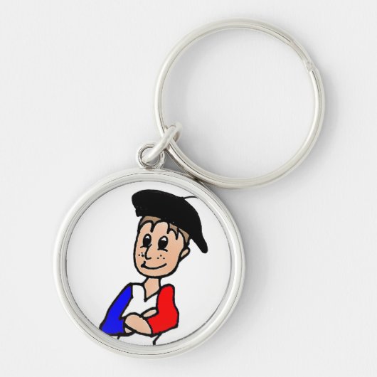 Porte-clés de bande dessinée de Pierre de Français (Devant)