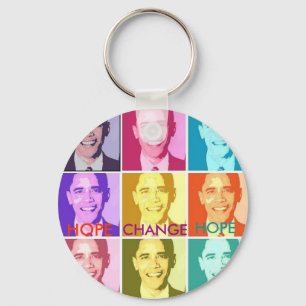 PORTE-CLÉS DE BARACK OBAMA D'ESPOIR ET DE
