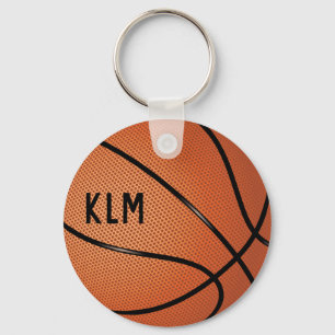 Porte-clés de basketball monogramme