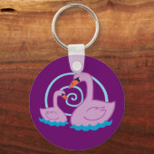 Porte-clés De beaux cygnes (Recto)