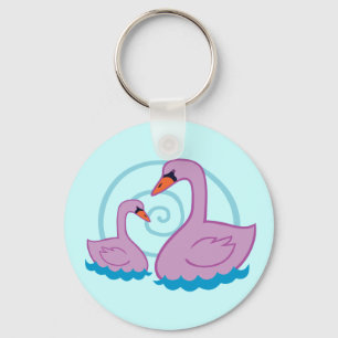 Porte-clés De beaux cygnes