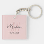 Porte-clés de boulangerie avec logo monogramme (Dos)