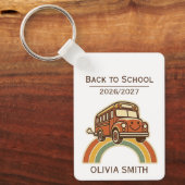 Porte-clés de bus de rentrée scolaire (Recto)