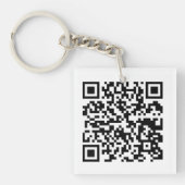 Porte-clés de conception de code QR (Devant)
