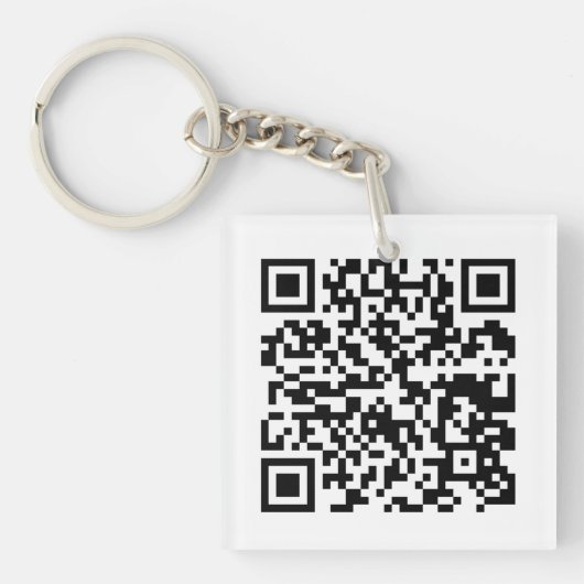 Porte-clés de conception de code QR (Devant)