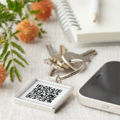 Porte-clés de conception de code QR (Côté)