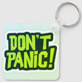 Porte-clés de conception premium Don't Panic (Dos)