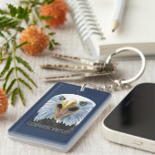 Porte-clés De ConnecticutEagle fin (Devant droit)