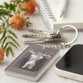 Porte-clés De ConnecticutMoose fin (Devant droit)