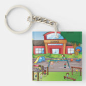 Porte-clés de cour de récréation (Devant)