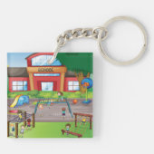 Porte-clés de cour de récréation (Dos)