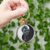 Porte-clés de dragon chinois de Yin Yang grand (Main)