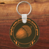 Porte-clés De grands chênes de petites glaces poussent (Recto)