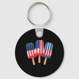 Porte-clés De Juillet Popsicles Femmes Patriotique Quart Juil