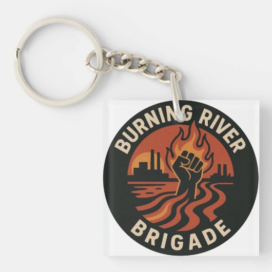 Porte-clés de la brigade de la rivière en feu (Devant)