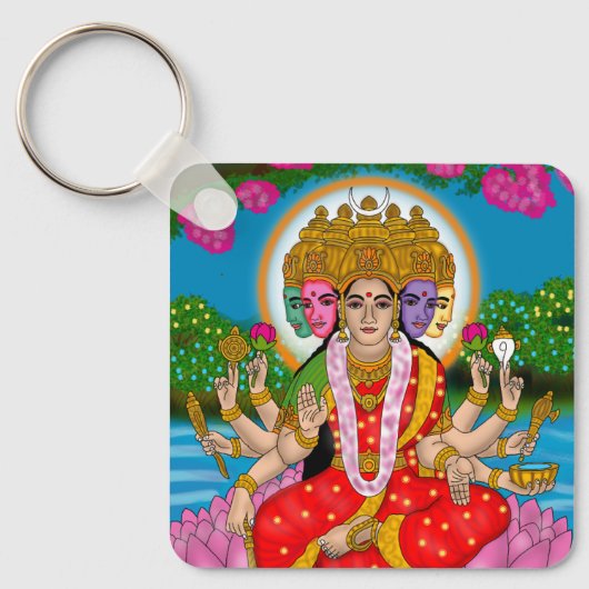 Porte-clés de la déesse Gayatri (Recto)