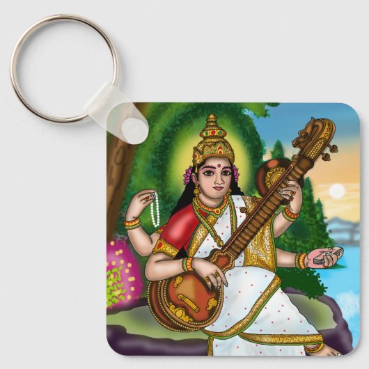 Porte-clés de la déesse Saraswati (Recto)