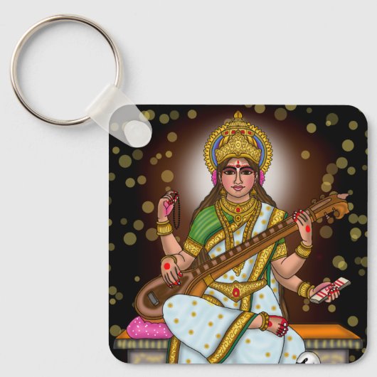 Porte-clés de la déesse Saraswati (Recto)