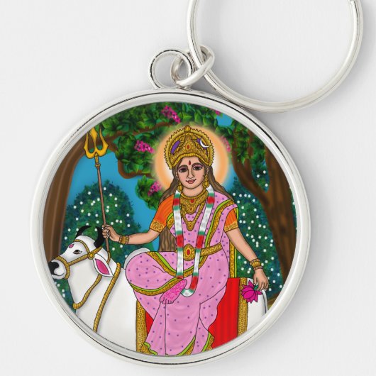 Porte-clés de la déesse Shailputri (Devant)