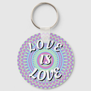 Porte-clés de la fierté Love Is Love