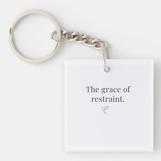 Porte-clés de la grâce de la retenue  (Devant)