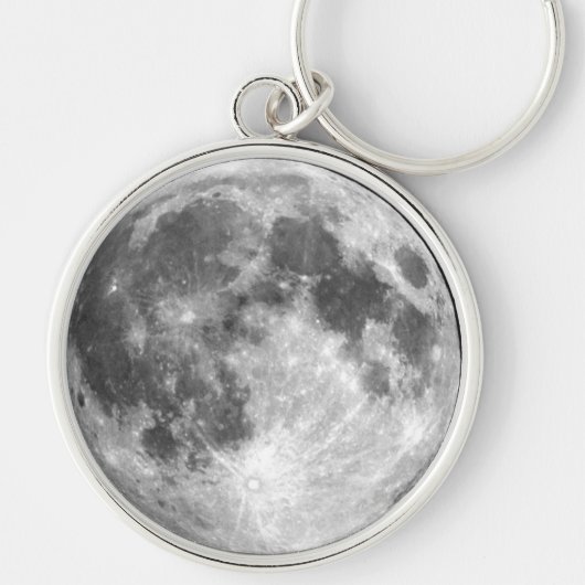 Porte-clés ~ de la LUNE de la TERRE (système solaire) (Devant)