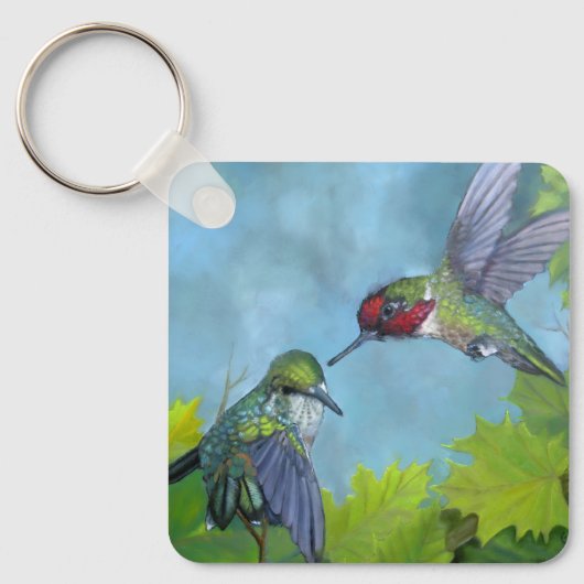 Porte-clés de la parade nuptiale du colibri (Recto)