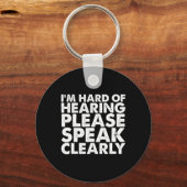 Porte-clés De L'Audience Sourde Audience Malaisée Langue Des  (Recto)