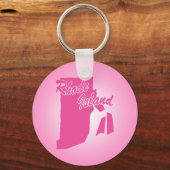 Porte-clés de l'État de Rhode Island rose (Recto)