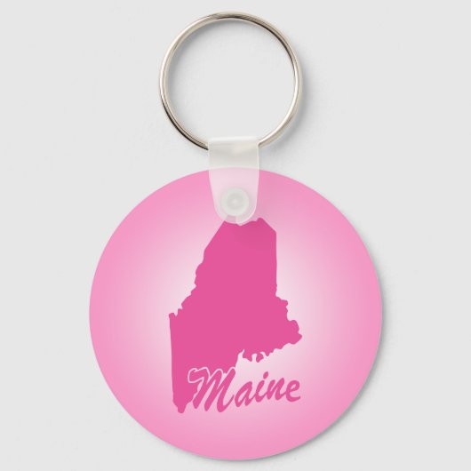 Porte-clés de l'État du Maine rose (Recto)